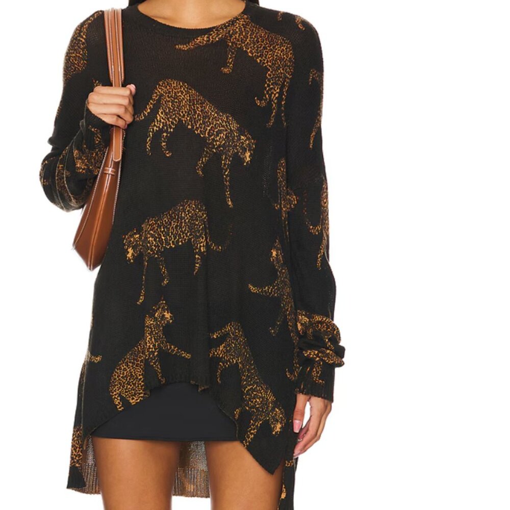Show Me Your MuMu - Bonfire Cheetah Tunic Sweater - Size M